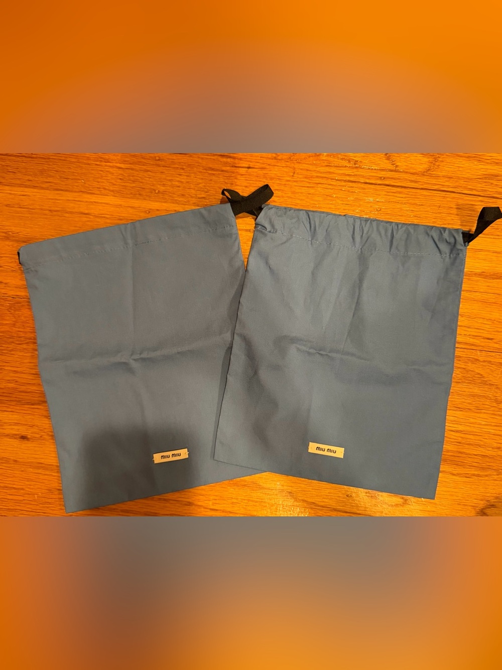 Miu Miu Blue Accessories Dust Bags Set of 2